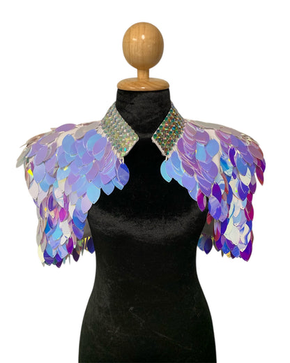 Iridescent White Festival Bolero