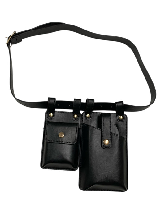 Small Black Twin Pouch Belt