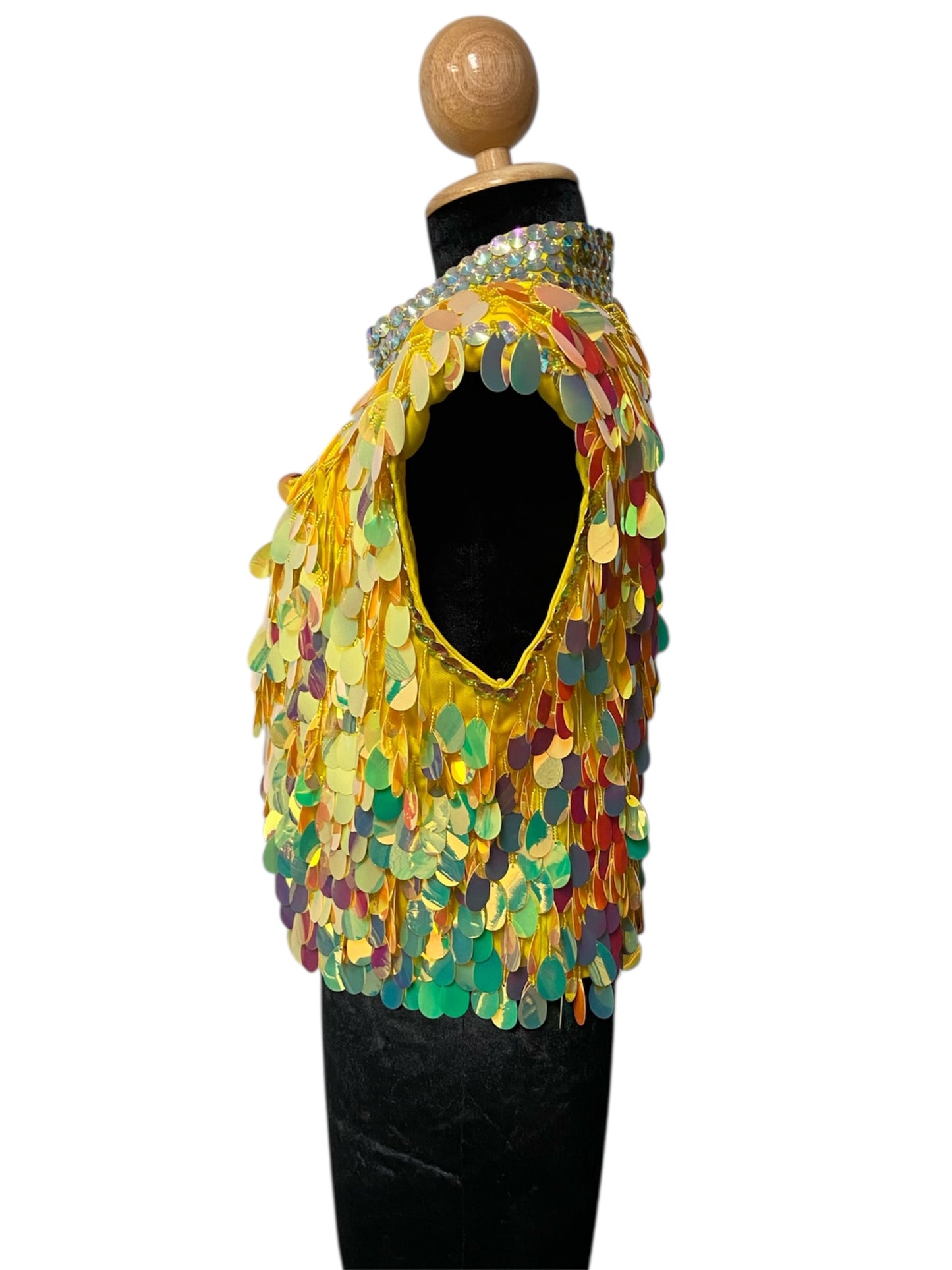 Iridescent Yellow Festival Vest
