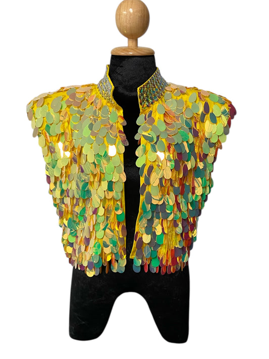 Iridescent Yellow Festival Vest