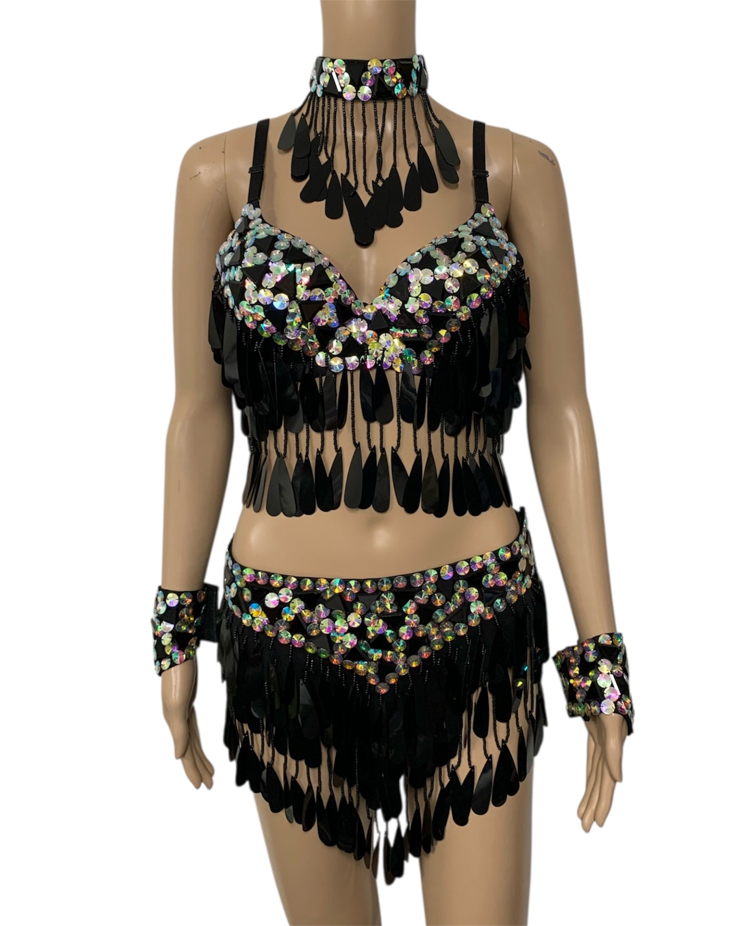 Black & Iridescent Festival Set