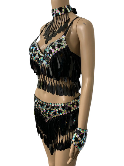 Black & Iridescent Festival Set