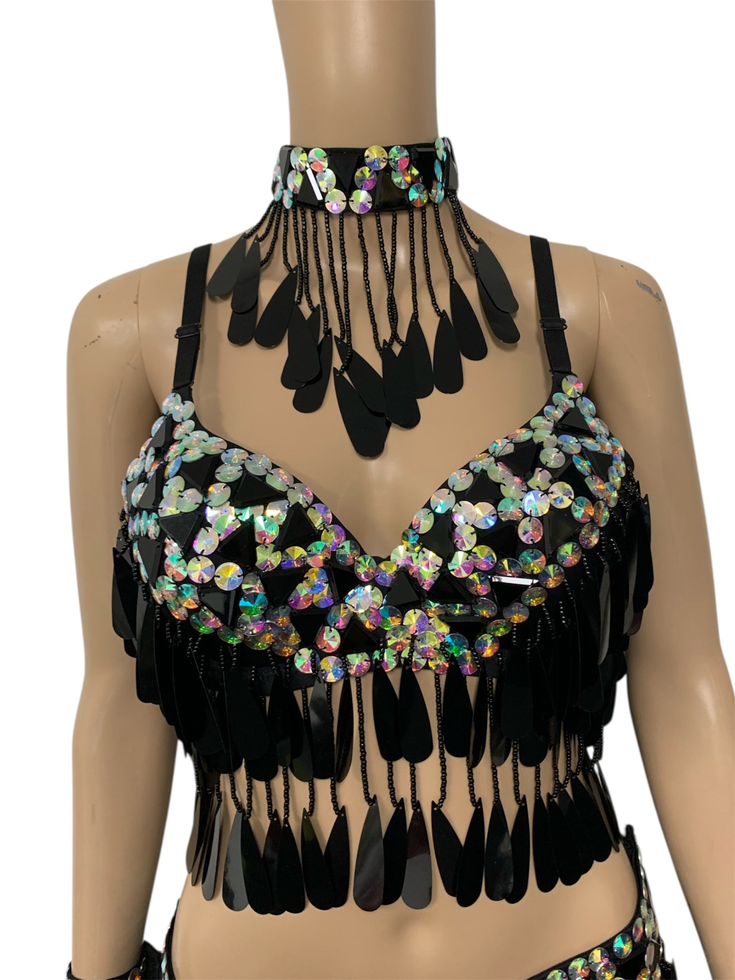 Black & Iridescent Festival Set