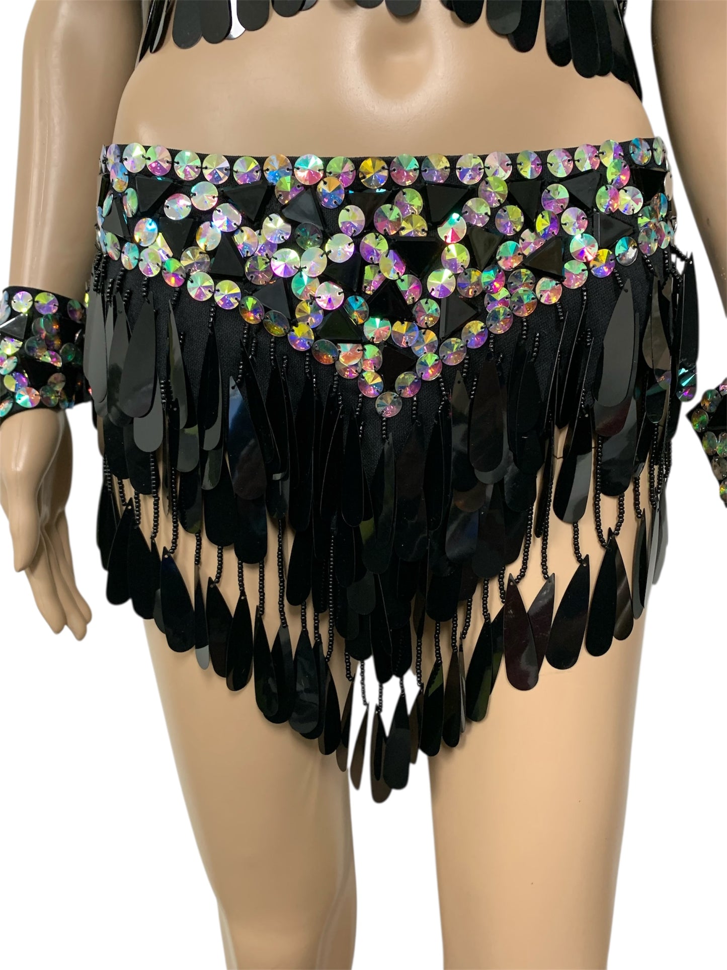 Black & Iridescent Festival Set