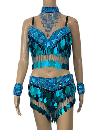 Aqua Blue Festival Set