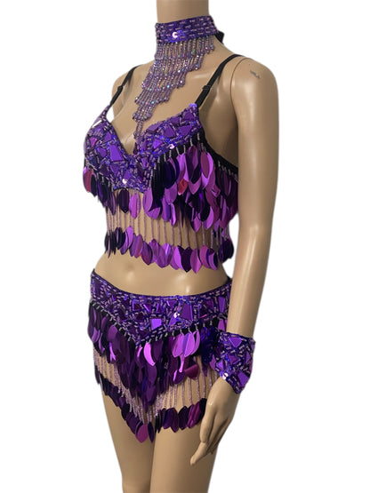 Metallic Purple Festival Set