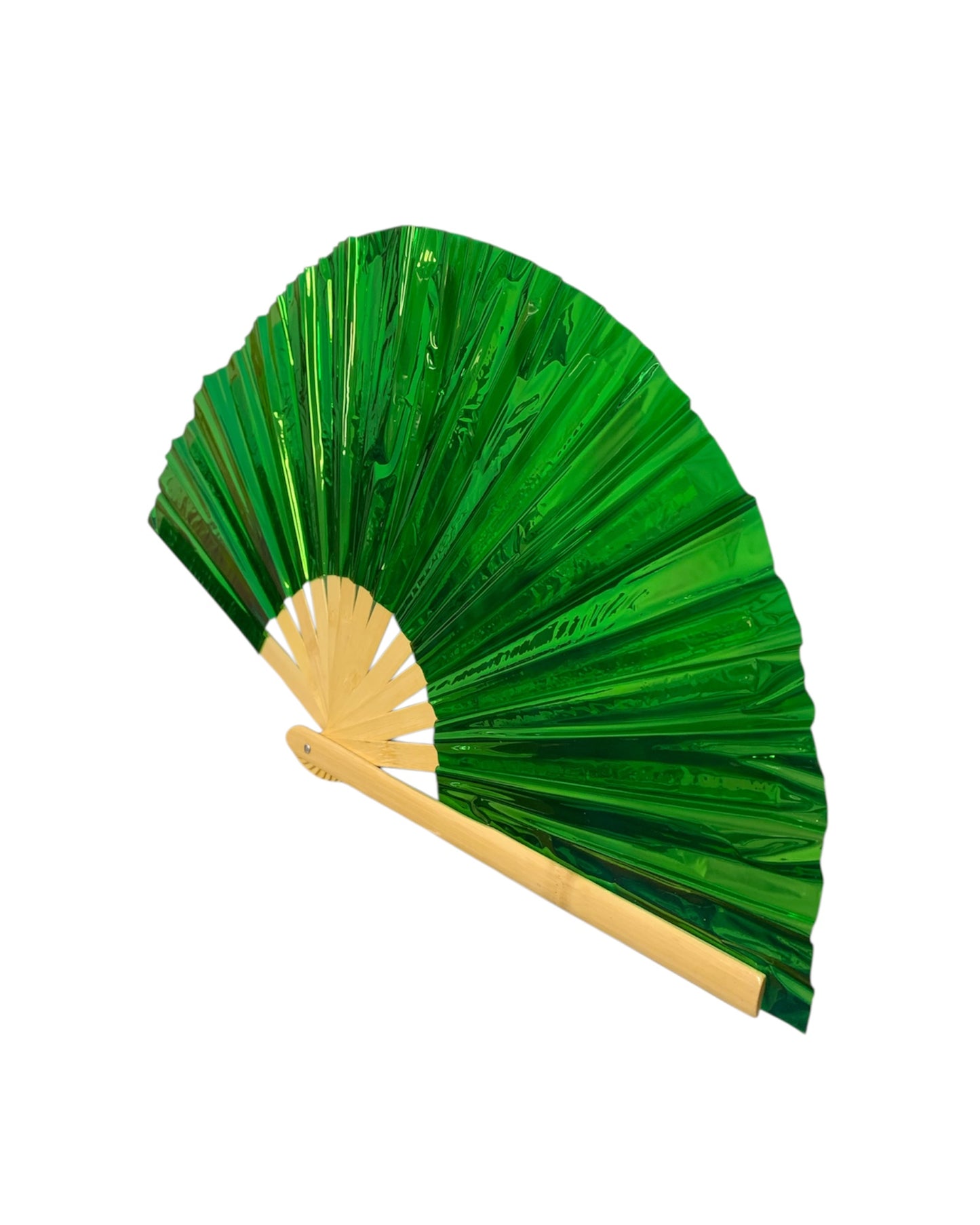Large Green Hand Fan