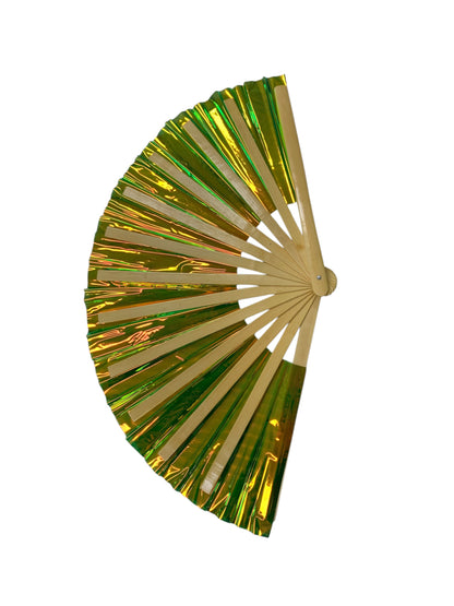 Large Green Hand Fan