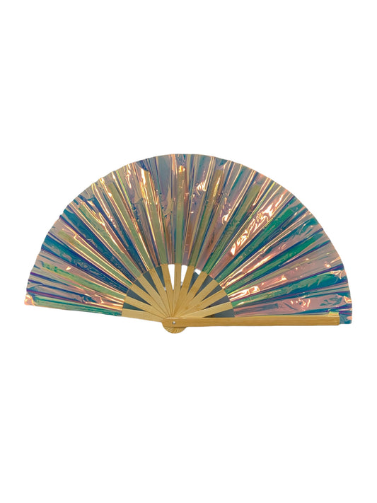 Large Holographic Hand Fan