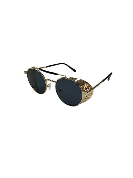 Vintage Gold & Black Steampunk Glasses