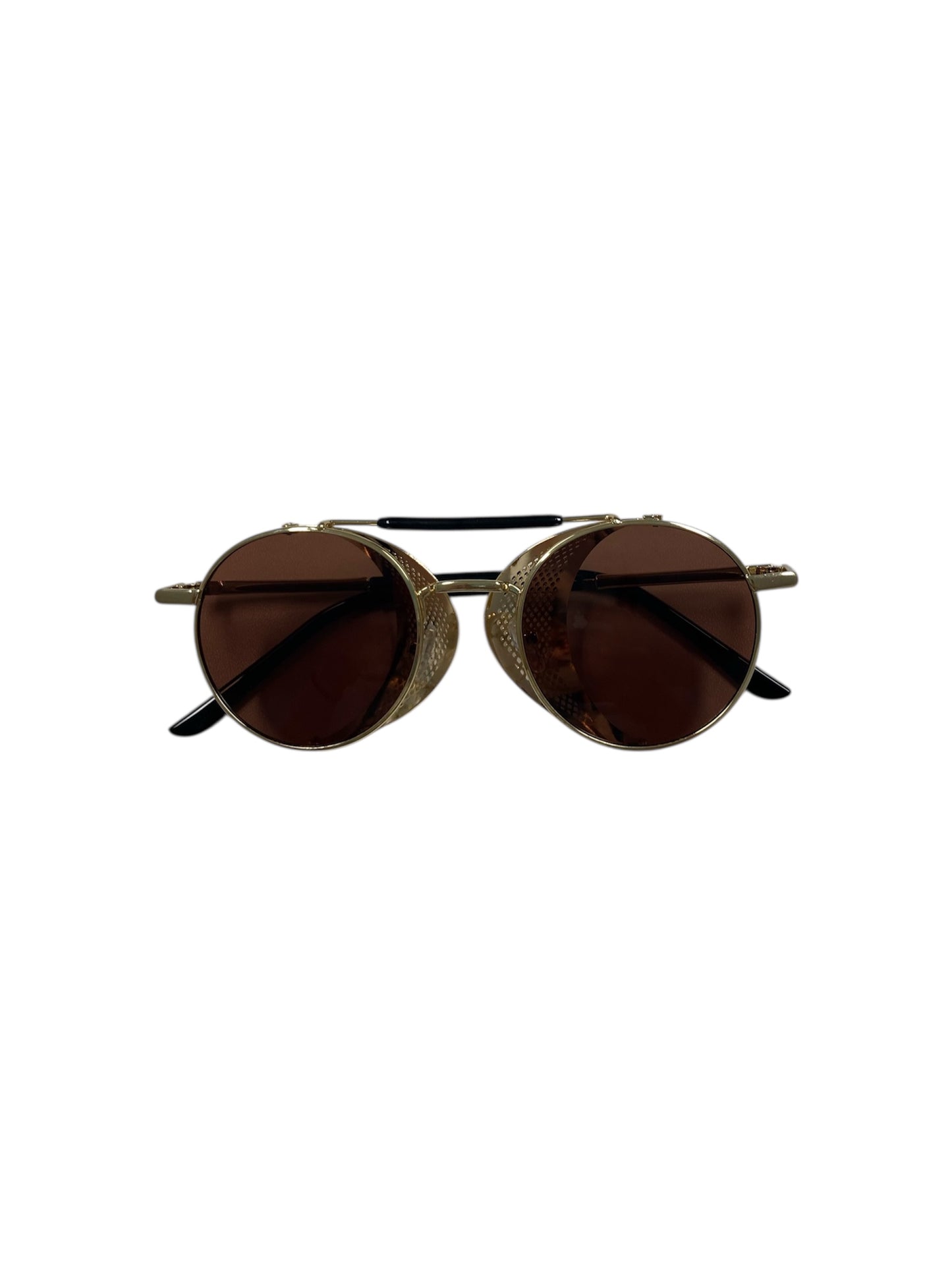 Vintage Gold & Brown Steampunk Glasses