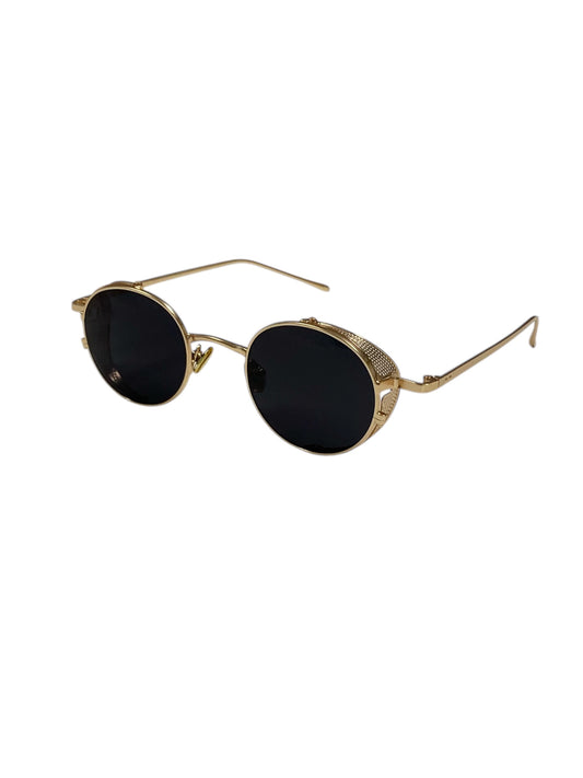 Mini Gold & Black Steampunk Glasses