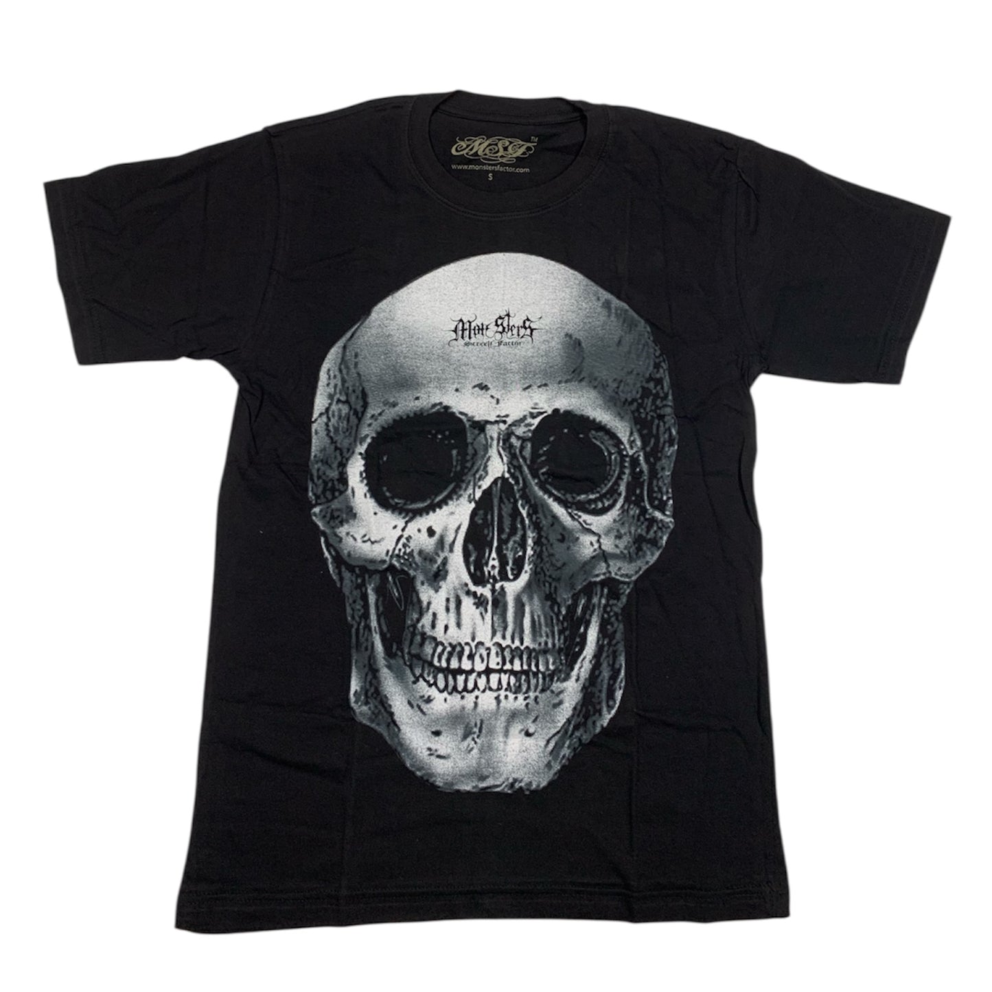 Mens Large Skull Monster Screen Factor T-shirt