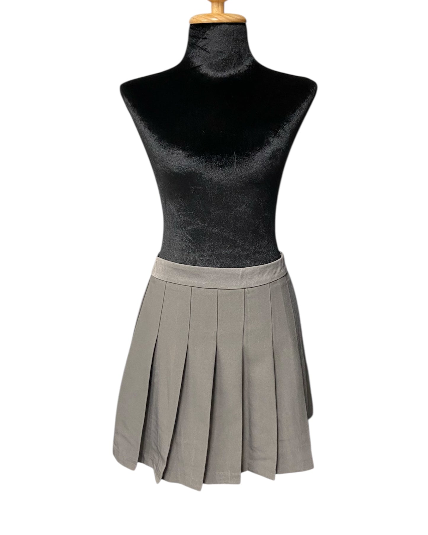 Pleated Grey Tennis Skirt