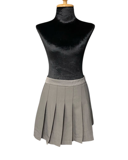 Pleated Grey Tennis Skirt