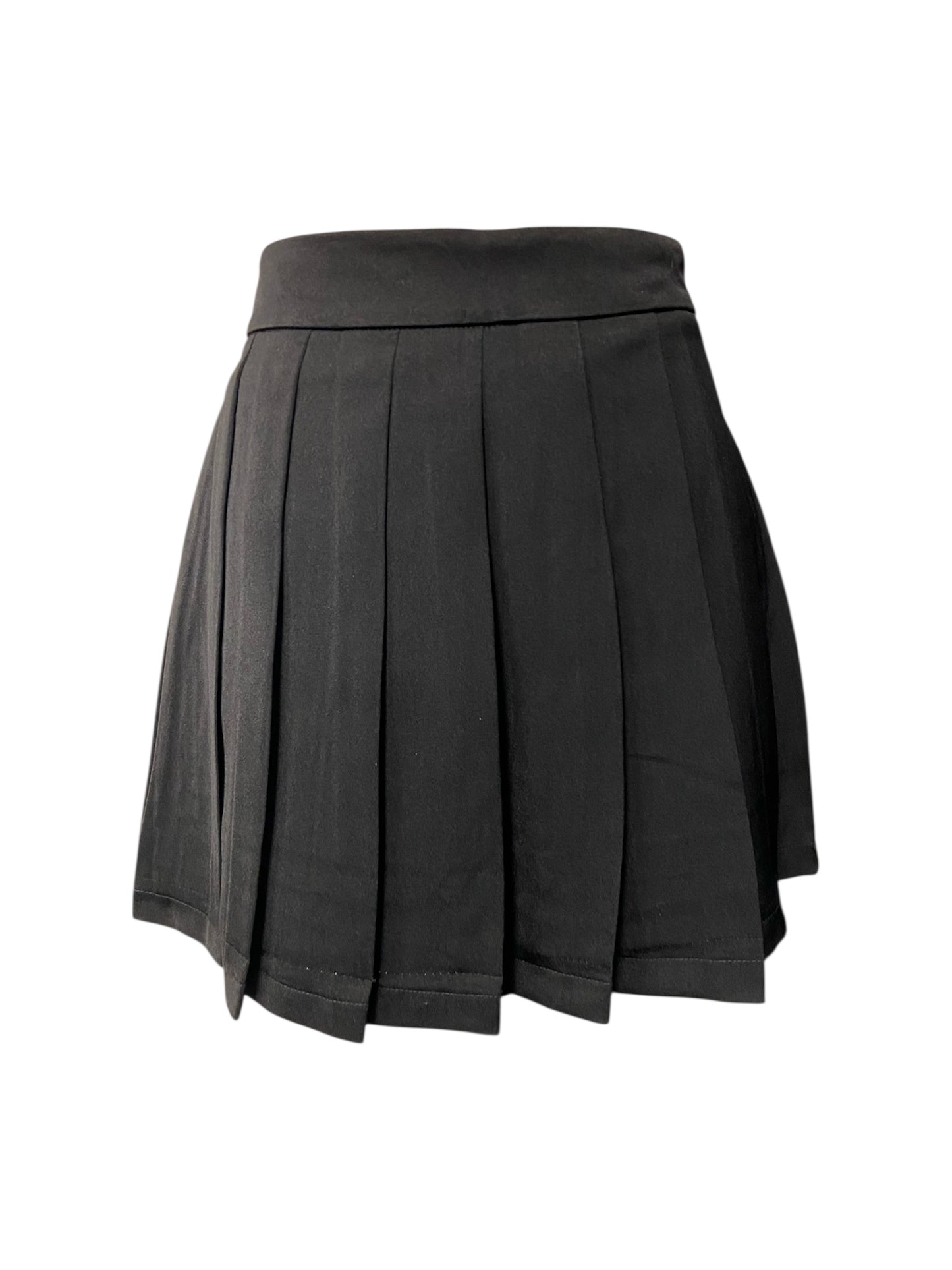 Pleated Black Tennis Skirt