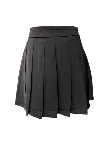 Pleated Black Tennis Skirt