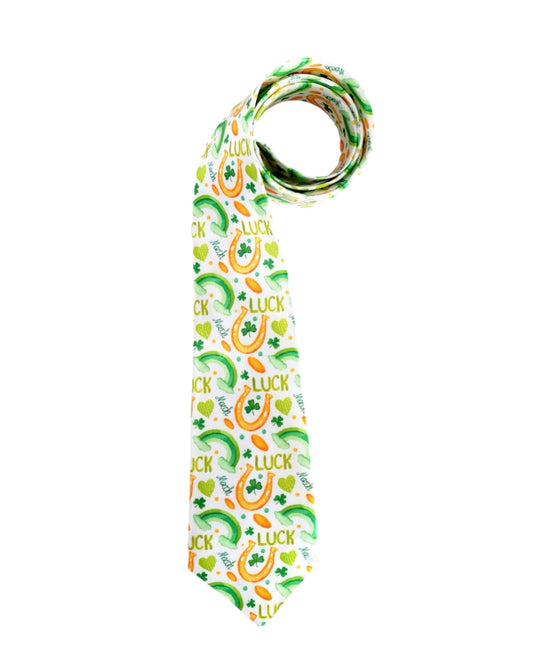 St Patrick's Day Luck of the Irish White Tie