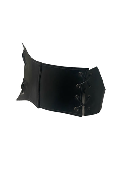 Black Buckled Corset Belt