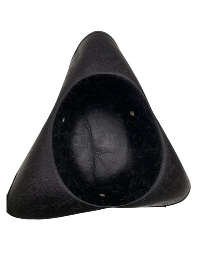 Distressed Black Tricorn Pirate Hat