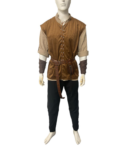 Deluxe 7 Piece Medieval Costume Brown