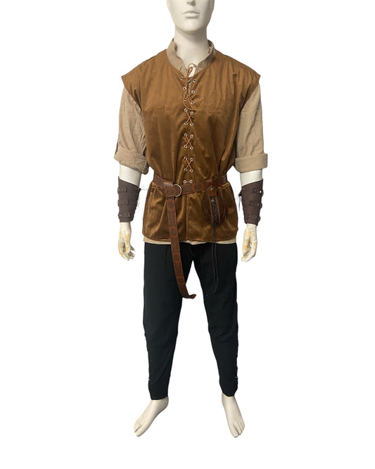 Deluxe 7 Piece Medieval Costume Brown