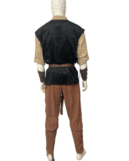 Deluxe 7 Piece Medieval Costume Black