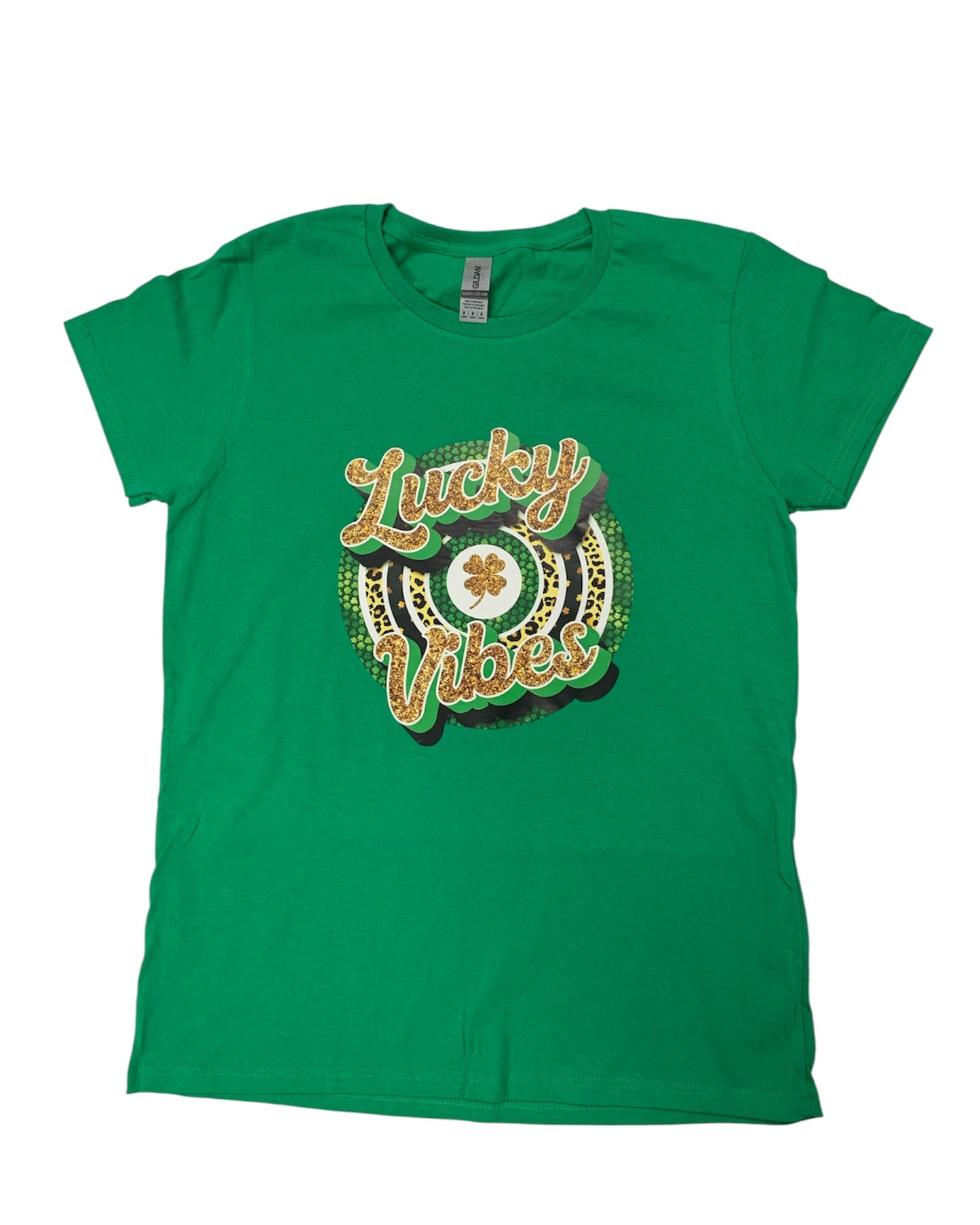 Ladies Lucky Vibes St Patrick's Day T-Shirt