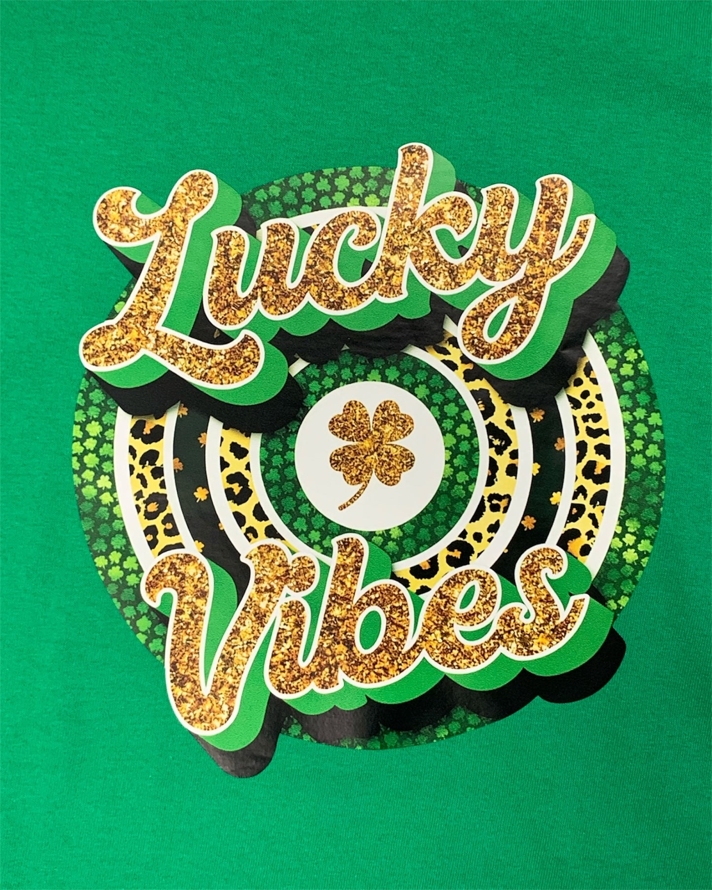 Ladies Lucky Vibes St Patrick's Day T-Shirt