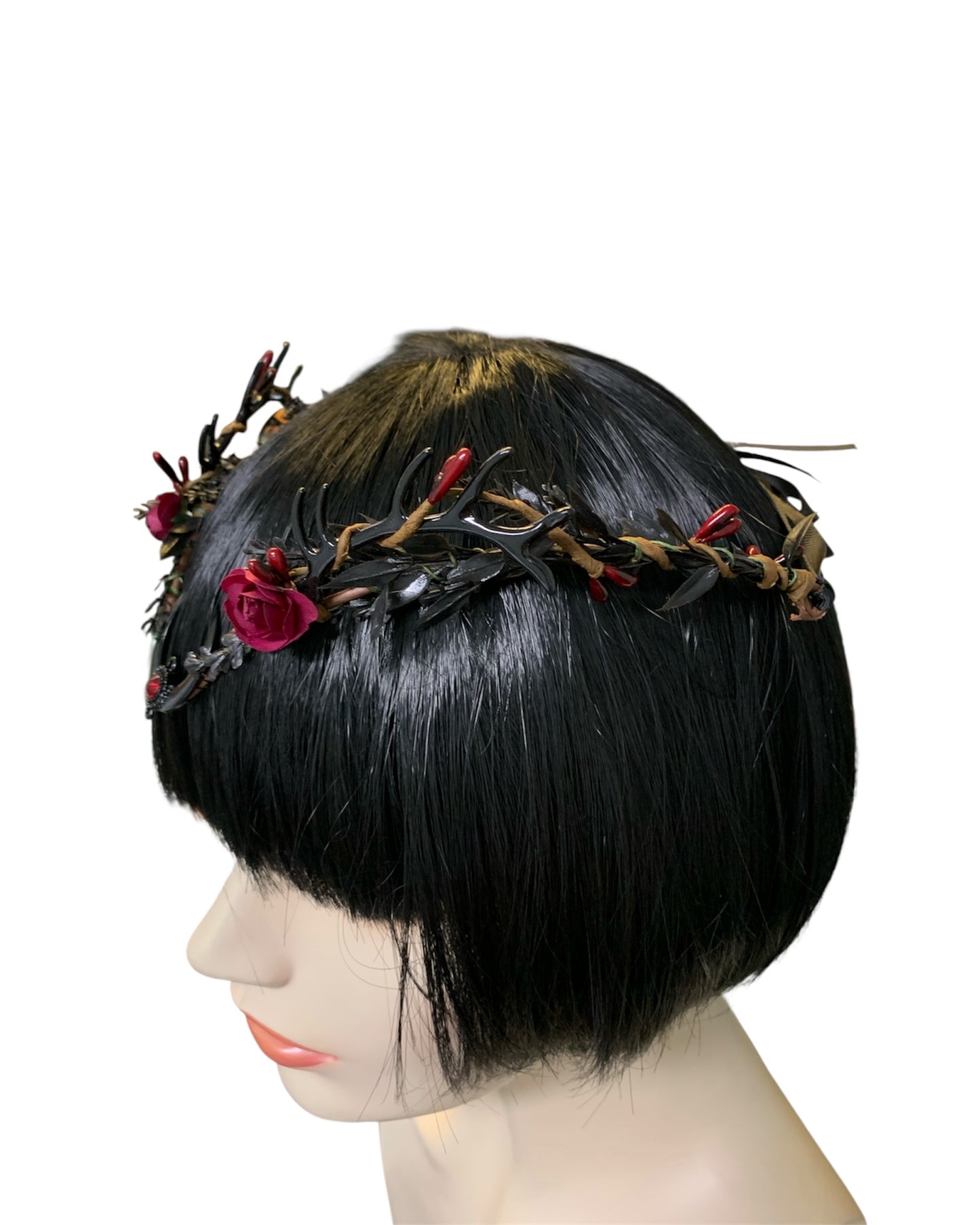 Black Crescent Moon Dark Fae Circlet