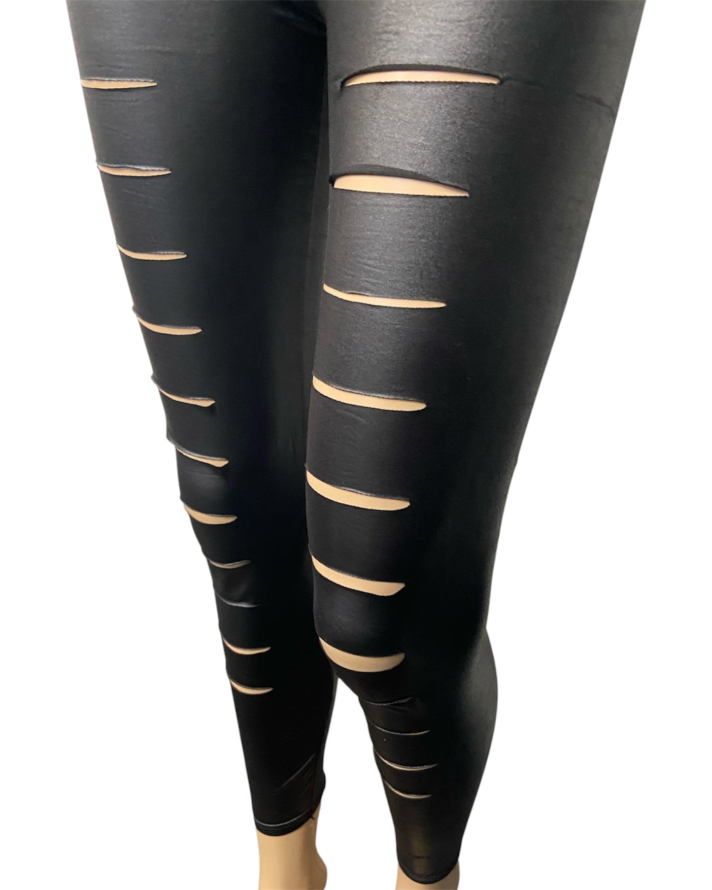 Black Leggings with Slits