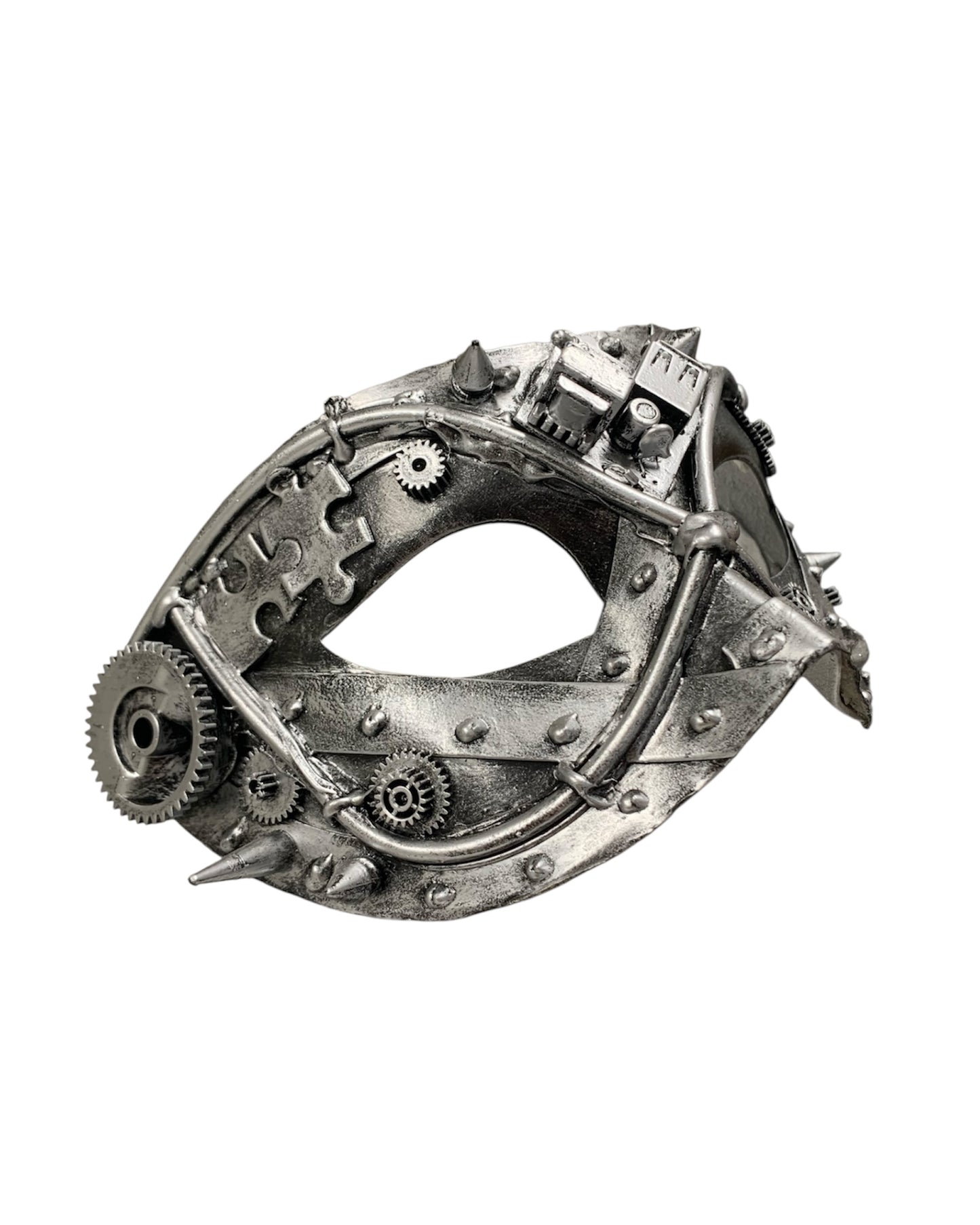Silver Steampunk Eye Mask