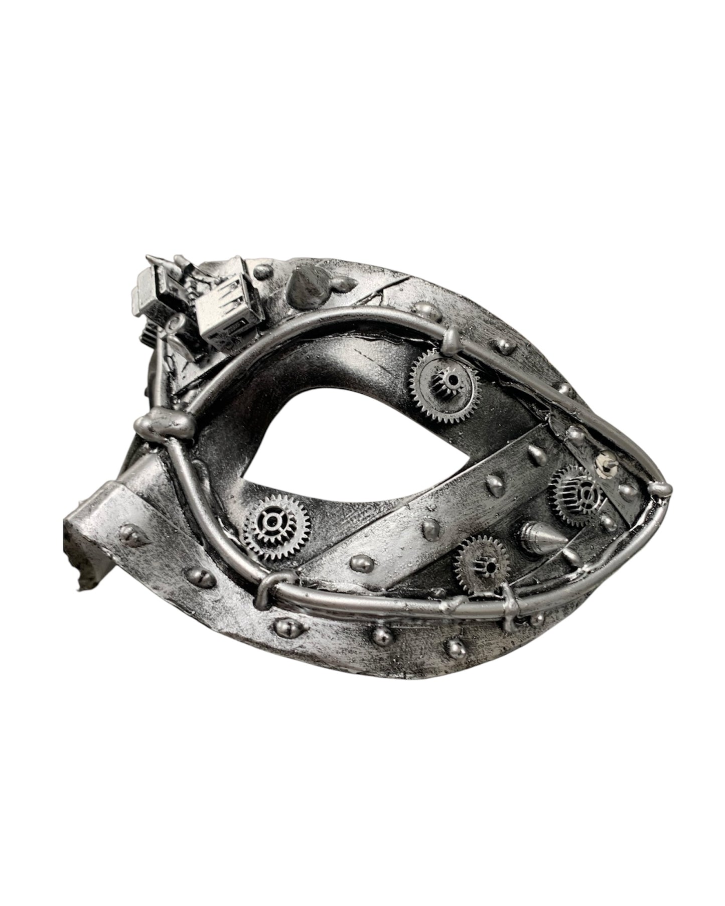 Silver Steampunk Eye Mask