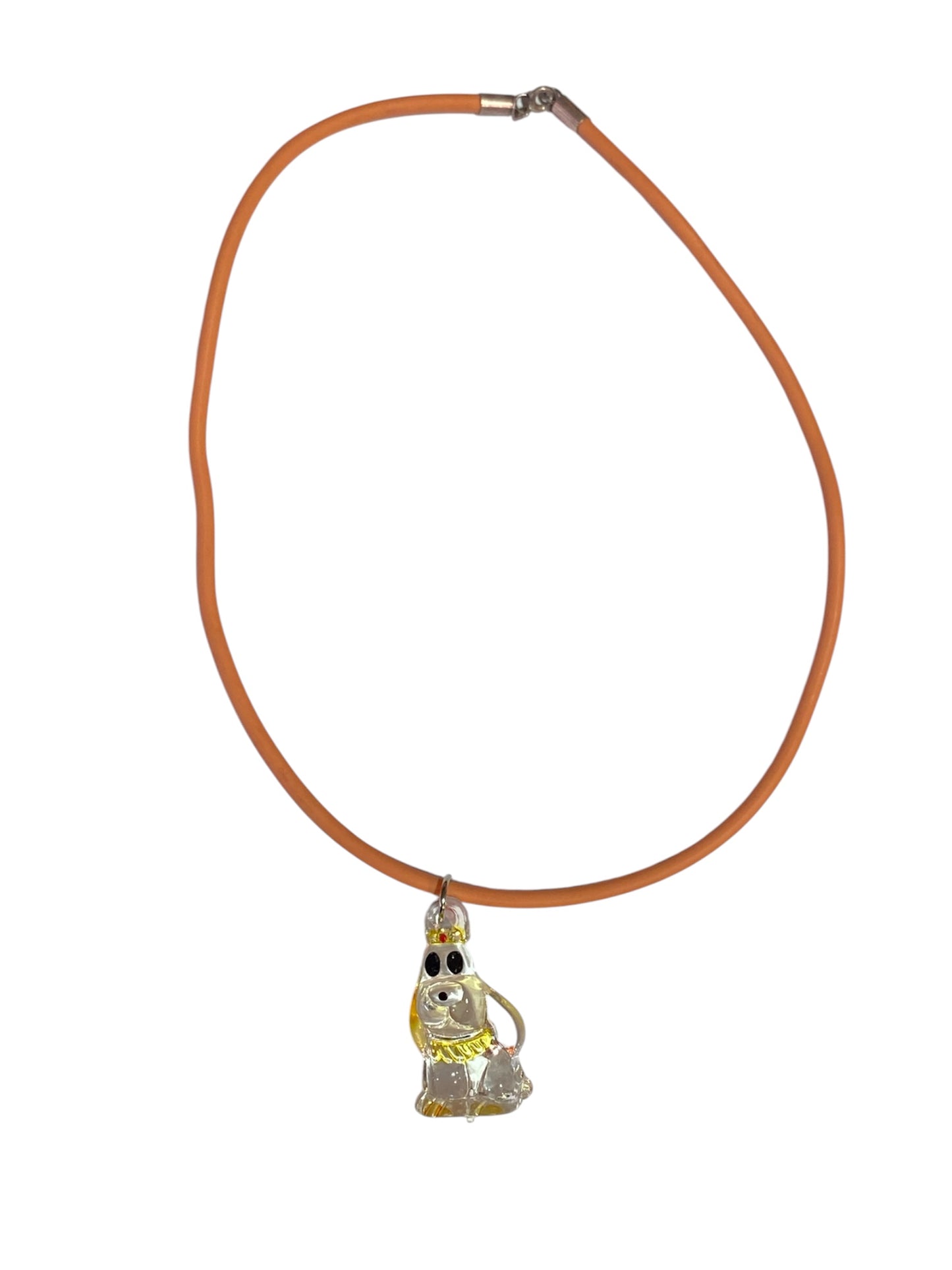 Orange Dog Necklace