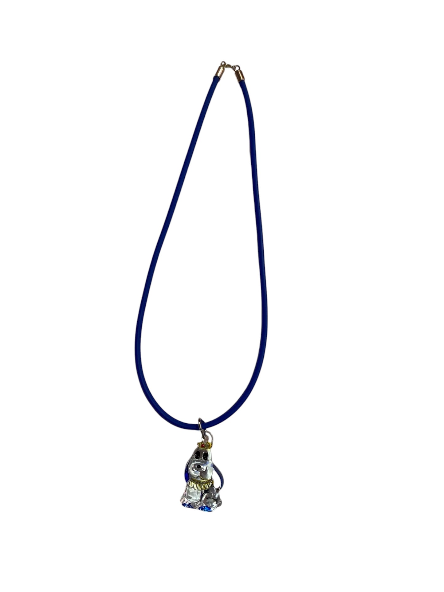Royal Blue Dog Necklace