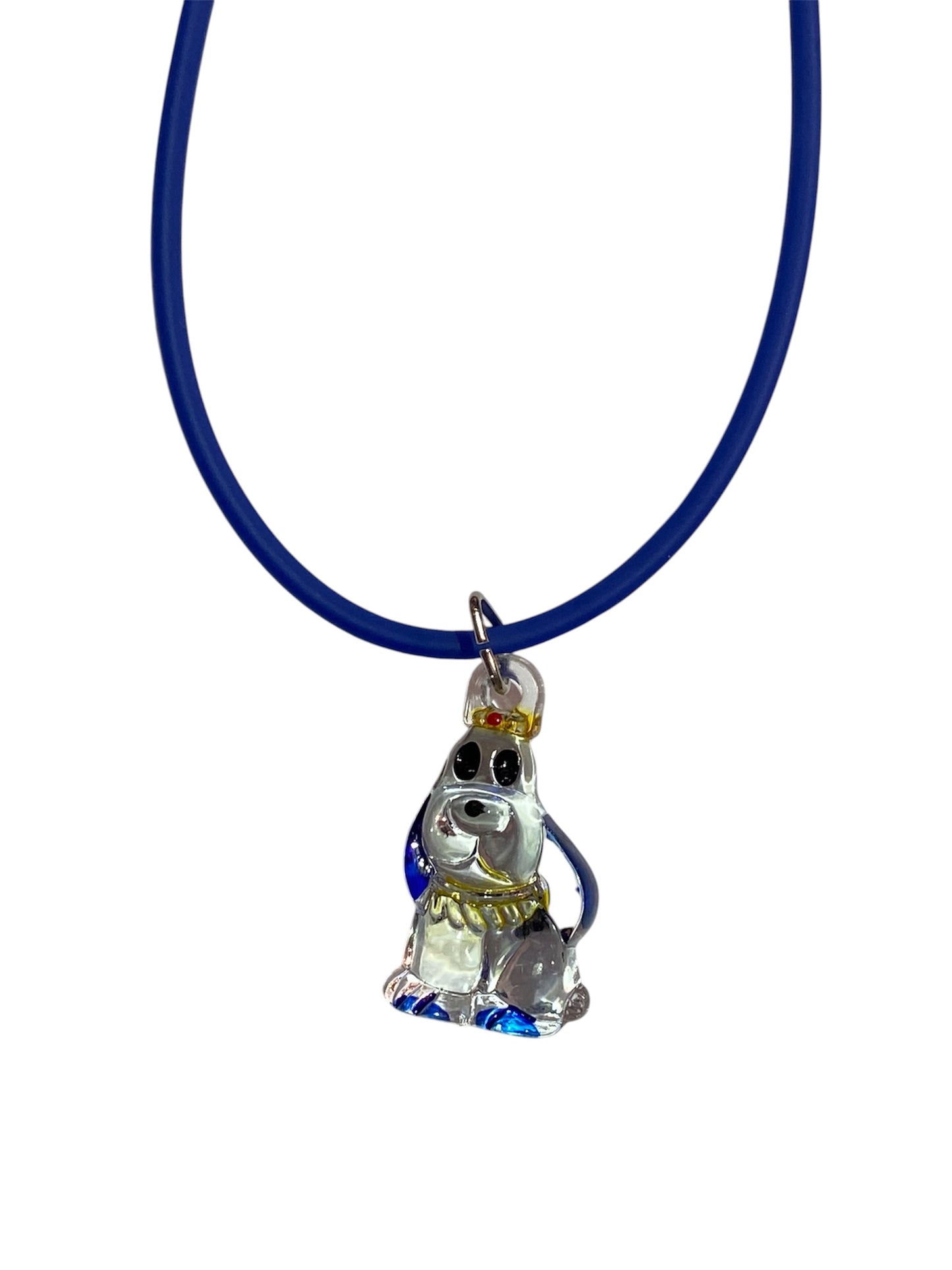Royal Blue Dog Necklace