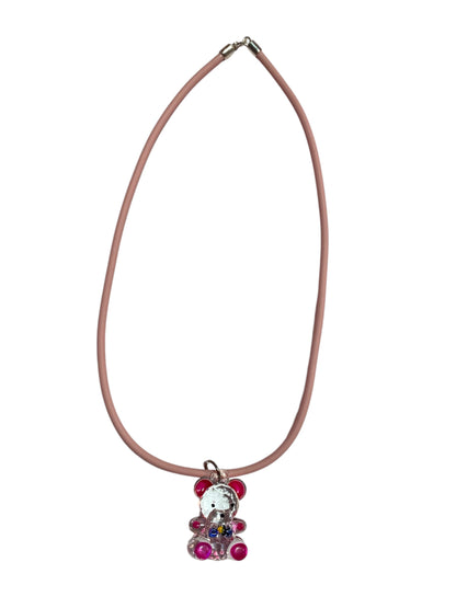 Light Pink Teddy Bear Necklace