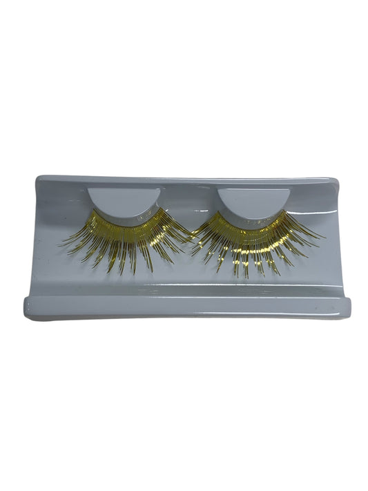 Dramatic Gold Tinsel Eyelashes