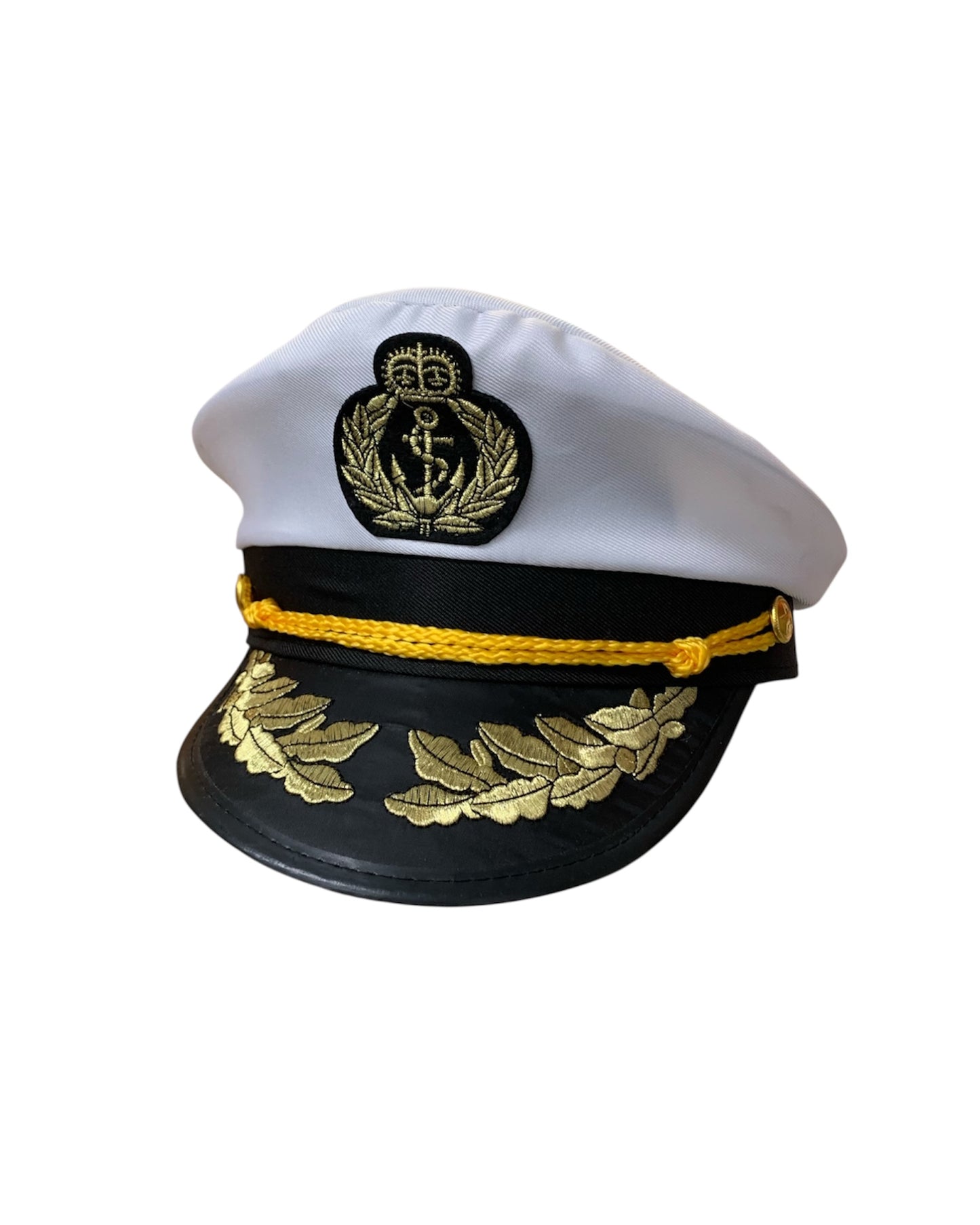 Embroidered Leaf Captain Hat