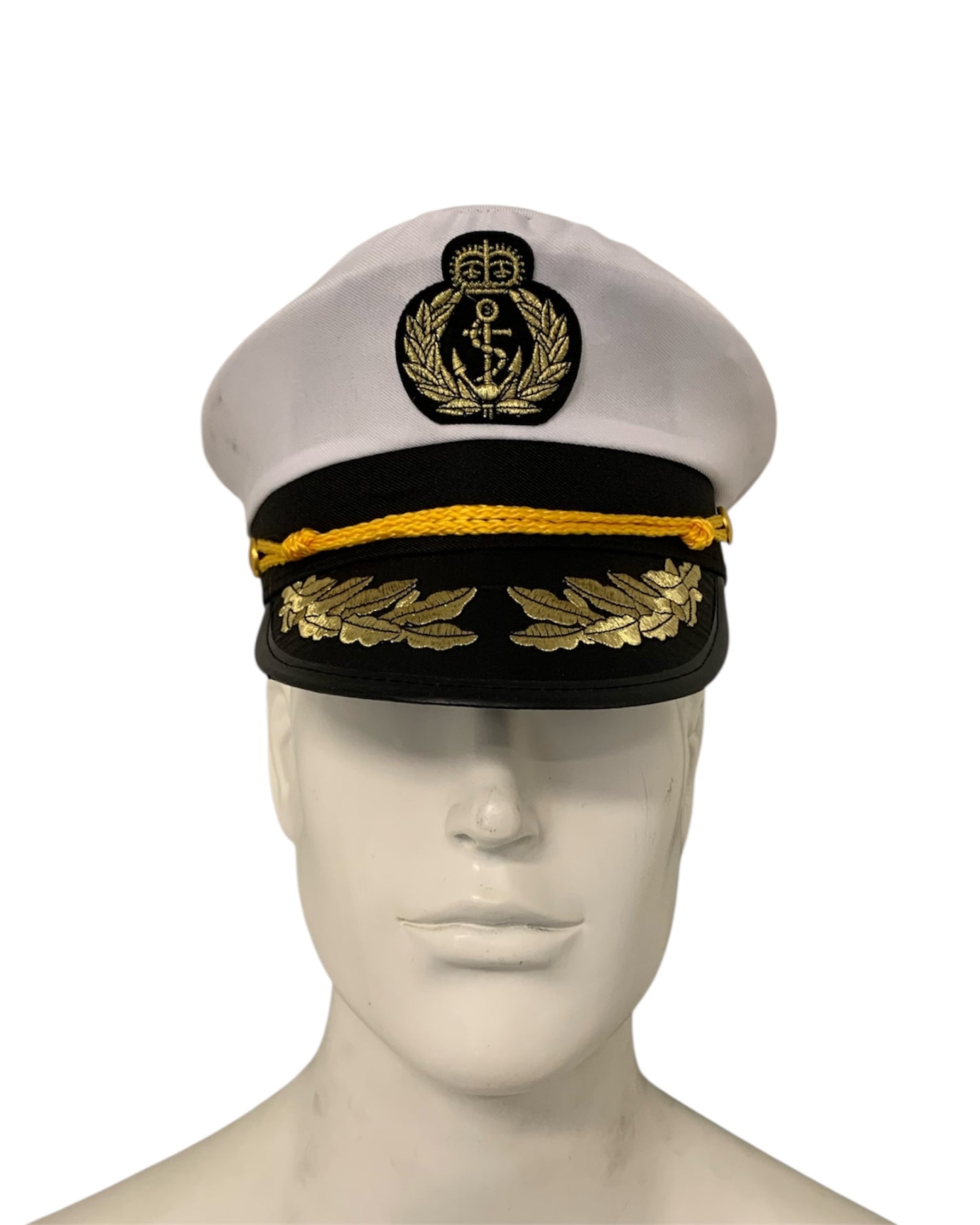 Embroidered Leaf Captain Hat