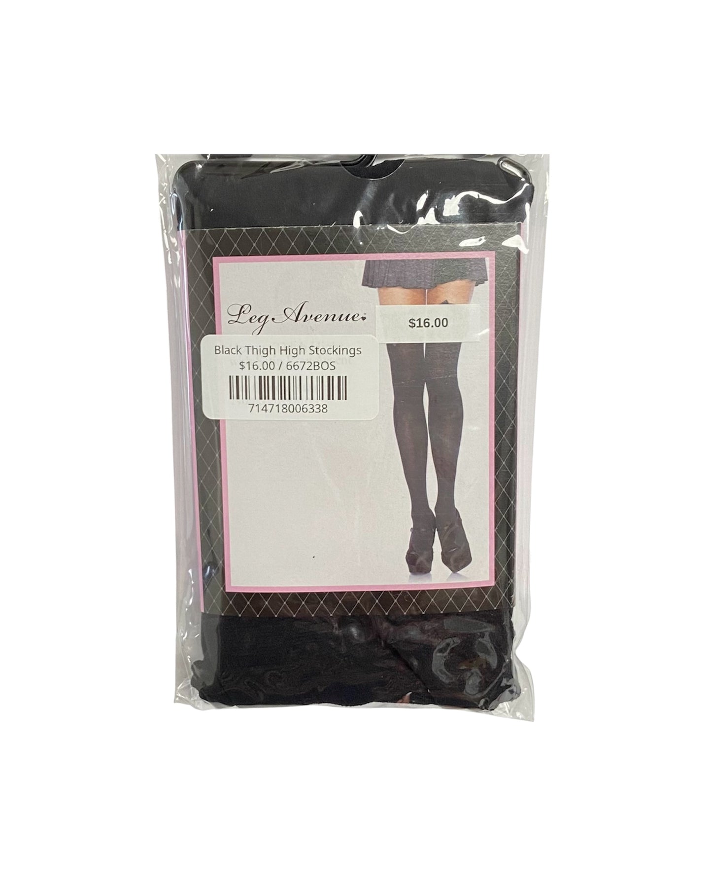 Black Thigh High Stockings