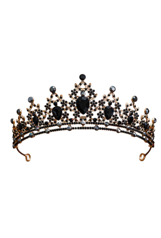 Gold & Black Deluxe Tiara