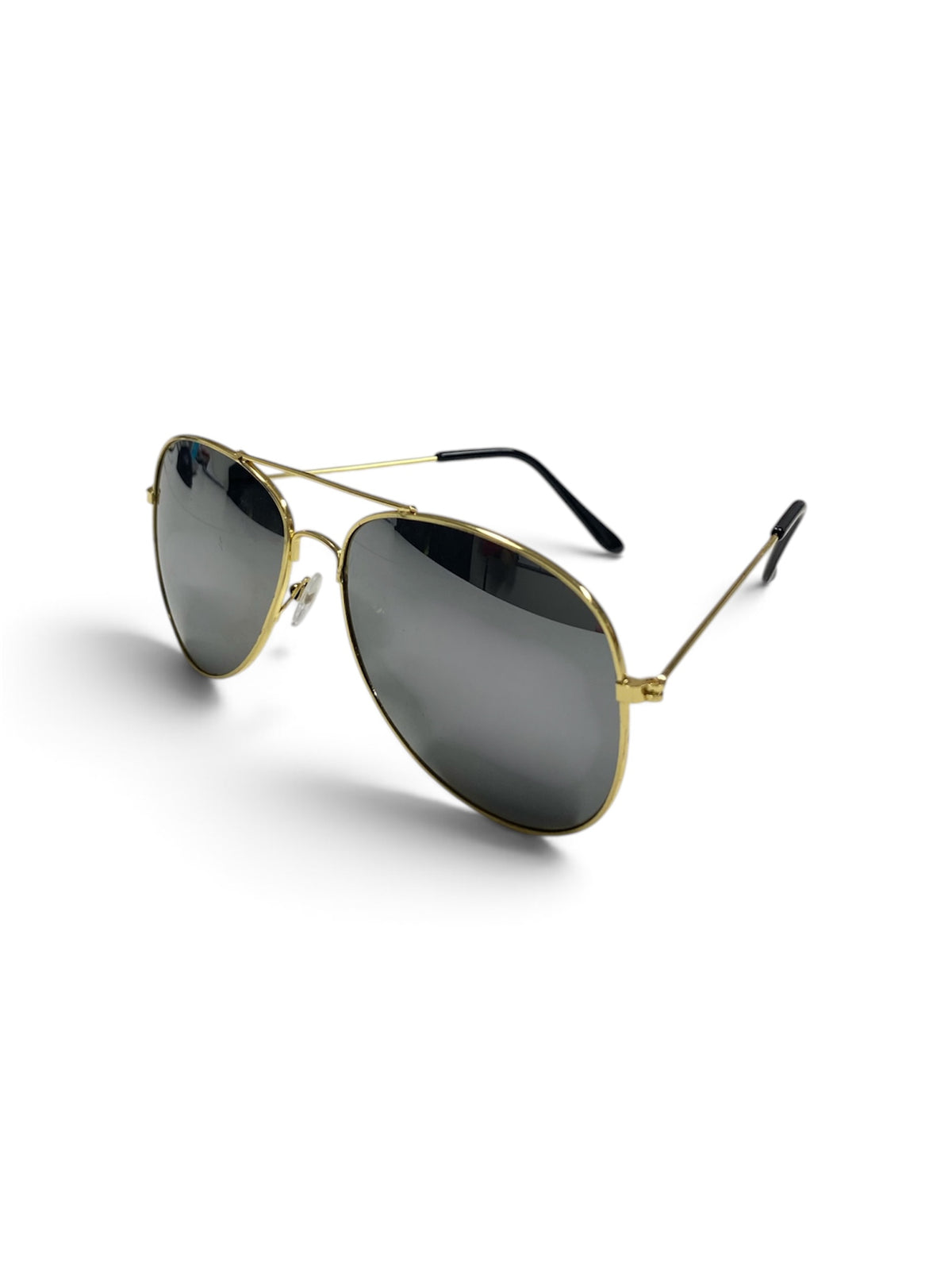 Gold Frame Mirror Lens Aviator Sunglasses