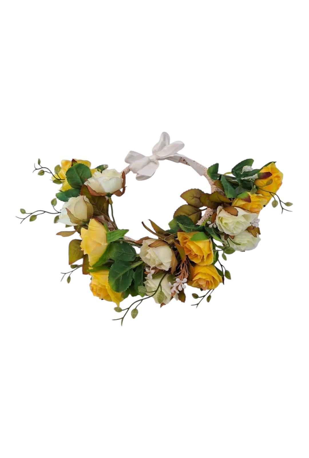 White and Yellow Flower Crown
