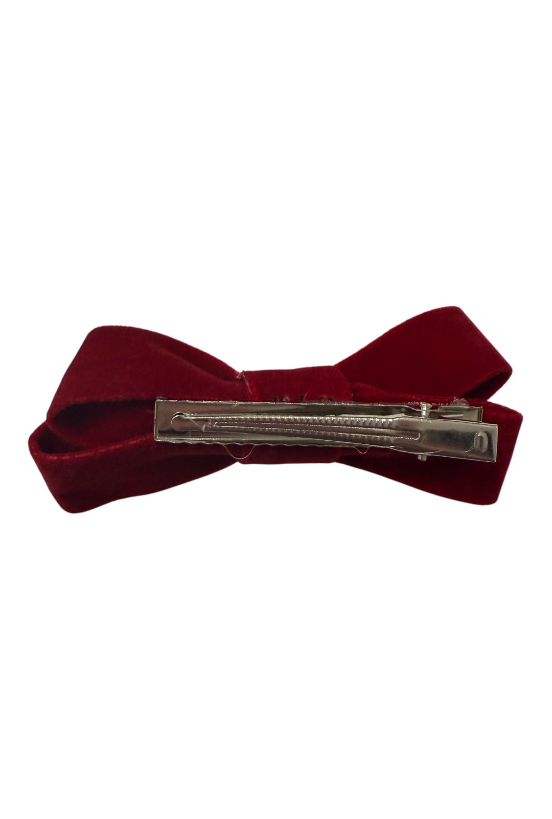 Deep Red Velvet With Multiple Loops Bow