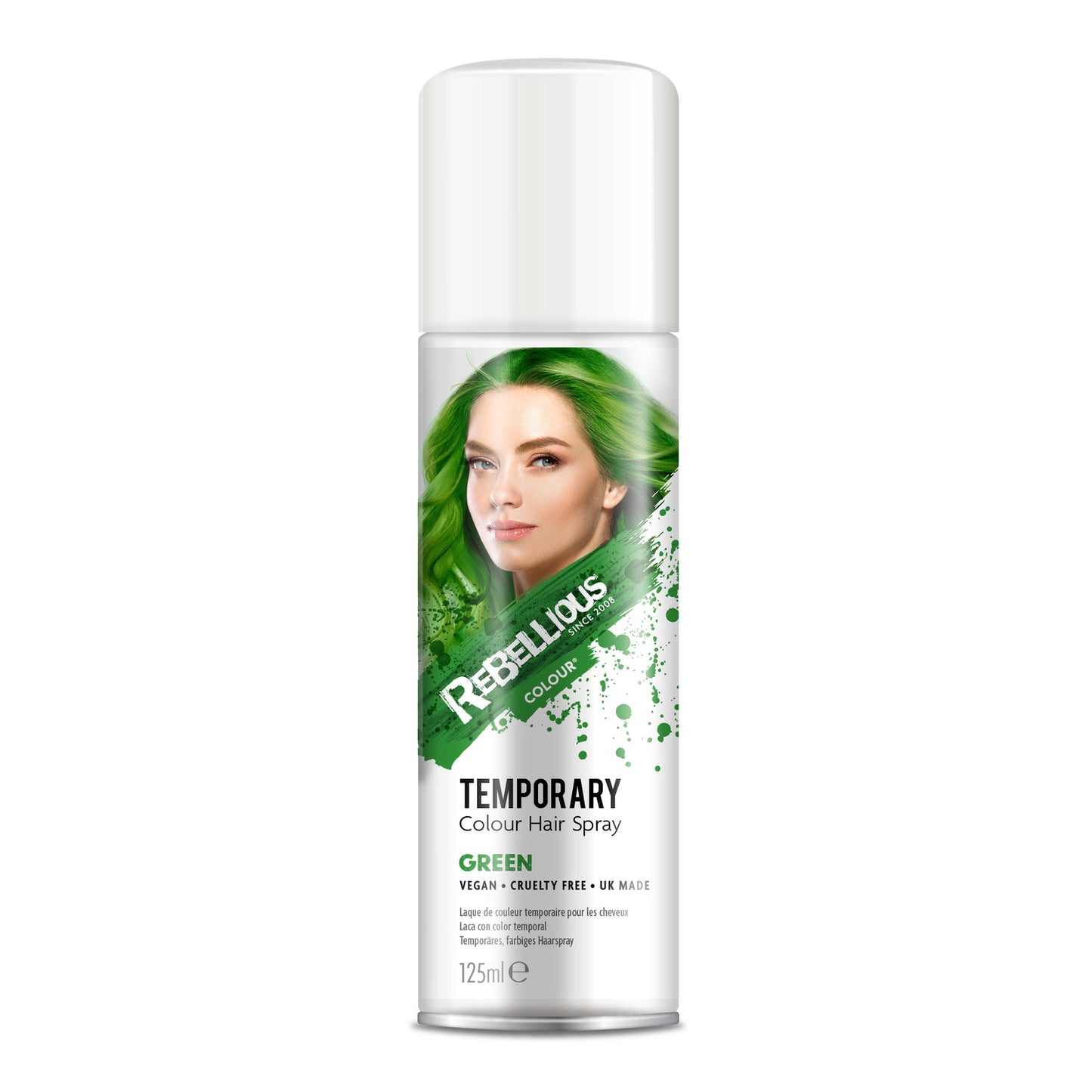 Rebellious Green Colour Hairspray