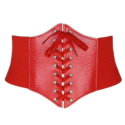 Plus Size Red Corset Belt