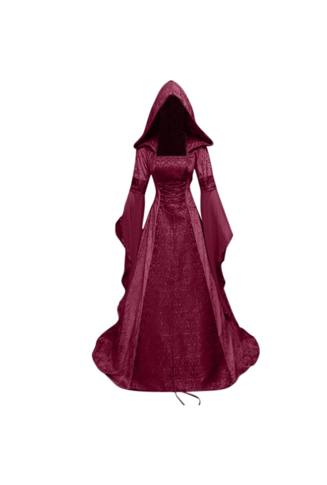 Red Hooded Velvet Medieval Dress Perth | Hurly-Burly