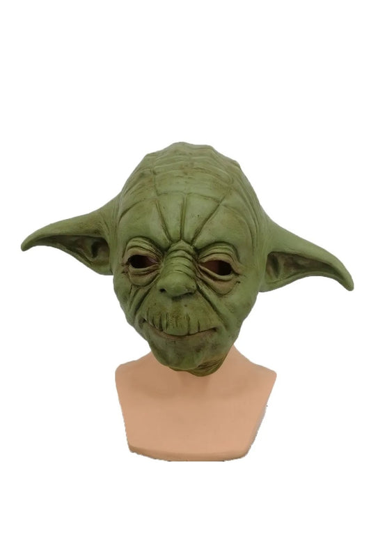 Latex Yoda Mask with Hair