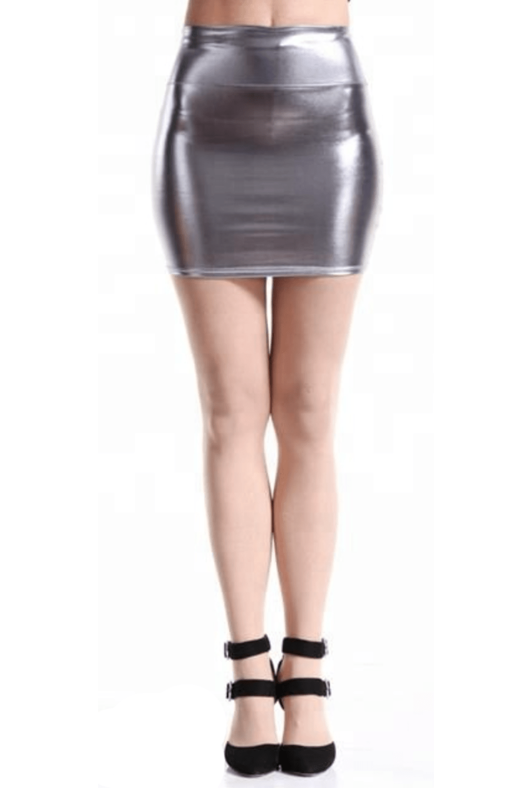 Silver Metallic Skirt